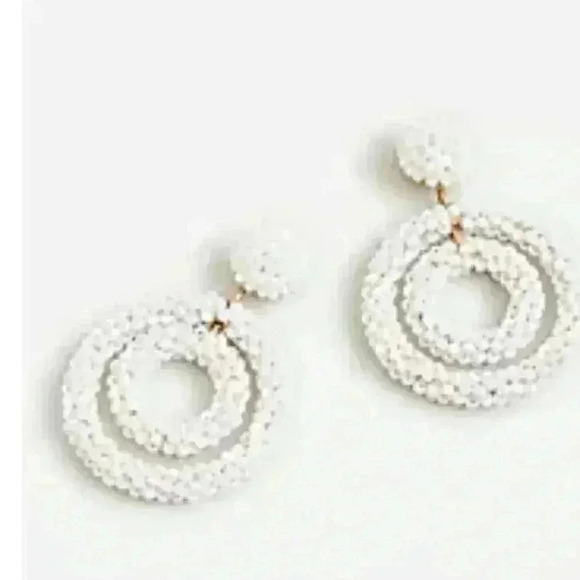 Beaded Hoop Earrings For Women | Factory J Crew Beaded Circle Earrings (coming soon)